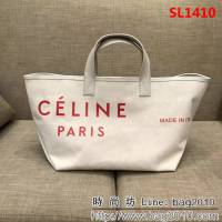 CELINE賽琳原單 2018新款紅字母帆布購物袋 手提包 SL1410