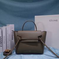 Celine女包 賽琳掌紋牛皮中號手提包 Celine belt bag鯰魚包 189153  slyd2033