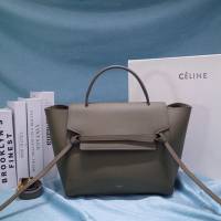 Celine女包 賽琳掌紋牛皮大號手提包 Celine belt bag鯰魚包 189103  slyd2034