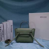 Celine女包 賽琳掌紋牛皮小號手提包 Celine belt bag鯰魚包 189003  slyd2035