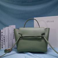 Celine女包 賽琳掌紋牛皮大號手提包 Celine belt bag鯰魚包 189103  slyd2037