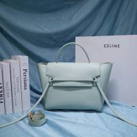 Celine女包 賽琳掌紋牛皮大號手提包 Celine belt bag鯰魚包 189103  slyd2051