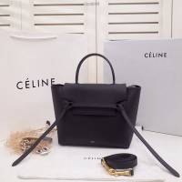 Celine女包 賽琳掌紋牛皮中號手提包 Celine belt bag鯰魚包 189153  slyd2055