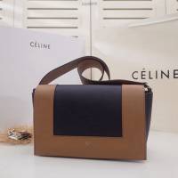 Celine女包 賽琳爆款 香味帶紋路進口小牛皮 CELINE FRAME BAG 可單肩可斜挎 25914  slyd2070