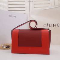 Celine女包 賽琳爆款 香味帶紋路進口小牛皮 CELINE FRAME BAG 可單肩可斜挎 25914  slyd2073