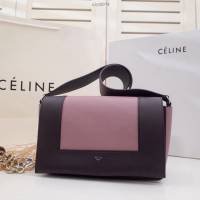 Celine女包 賽琳爆款 香味帶紋路進口小牛皮 CELINE FRAME BAG 可單肩可斜挎 25914  slyd2074