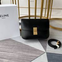 Celine女包 賽琳全新升級手搓紋系列 Celine box豆腐包 Celine單肩斜挎女包 78008  slyd2105