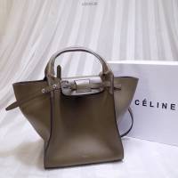 Celine女包 賽琳平紋小牛皮手袋 Céline big bag Celine手提肩背包 183313  slyd2126