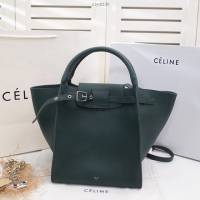 Celine女包 賽琳平紋小牛皮手袋 Céline big bag Celine手提肩背包 183313  slyd2130