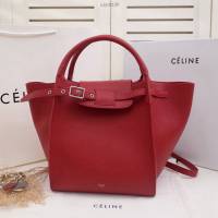 Celine女包 賽琳平紋小牛皮手袋 Céline big bag Celine手提肩背包 183313  slyd2135