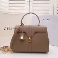 Celine女包 賽琳16Bag新款中號 粒面小牛皮 Celine單肩或斜挎女包 187373  slyd2136