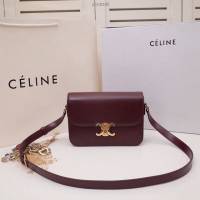 Celine女包 賽琳19年LOGO新顏色 升級版經典box包 凱門迴旋扣 Celine單肩斜挎女包  slyd2145