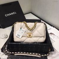 Chanel女包 Chanel秋冬19Bag 小香迷菱格紋 Chanel口蓋包 Chanel鏈條包手拎斜挎包  djc3909