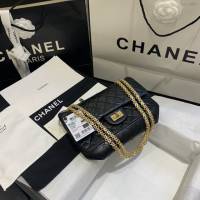 Chanel女包 37586# Chanel經典復古大象紋牛皮口蓋鏈包 方扣系列 Chanel鏈條單肩斜挎包  djc3982
