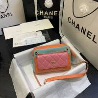 Chanel女包 AS1367# 2020新款球紋與羊皮版二合一鏈條包 香奈兒單肩斜挎女包  djc4018