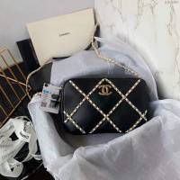 Chanel女包 香奈兒21春夏新款相機包 Chanel爆款多彩鏈條斜挎女包 AS2384  djc4090