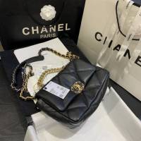 Chanel女包 香奈兒專櫃最新款大菱格豆腐包 Chanel19bag小號羊皮鏈條手提肩背女包 AS1160  djc4161