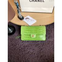 Chanel女包 香奈兒CF小牛皮壓花鱷魚紋單肩鏈條女包 Chanel經典時尚口蓋包 A01112  djc4174