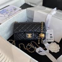 Chanel女包 香奈兒專櫃最新爆款金屬cf口蓋包 Chanel小金球單肩斜挎鏈條女包 AS1787  djc4230