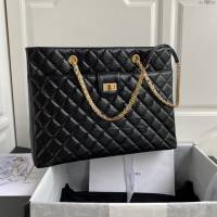 Chanel女包 香奈兒手提肩背大號購物包 Chanel專櫃最新款菱格紋牛皮手提購物袋  djc4335