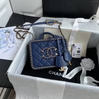Chanel女包 香奈兒專櫃最新款手提肩背小號化妝包 Chanel化妝盒子包 AS1785  djc4351