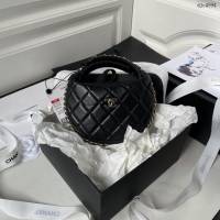 Chanel專櫃新款23K晚宴包 AP3095 香奈兒經典菱格紋黑色羊皮鏈條包 djc4994