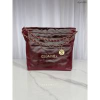 Chanel專櫃新款22bag AS3260 香奈兒原單牛皮鏈條肩背女包 djc5135