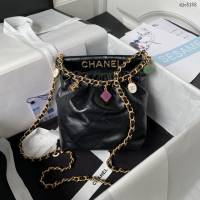 Chanel專櫃新款23P迷你購物袋AS3793 香奈兒彩色寶石鏈條肩背女包 djc5158
