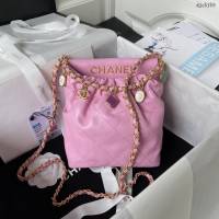 Chanel專櫃新款23P迷你購物袋AS3793 香奈兒彩色寶石鏈條肩背女包 djc5159