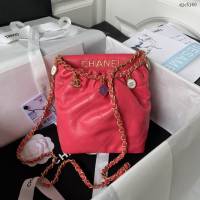 Chanel專櫃新款23P迷你購物袋AS3793 香奈兒彩色寶石鏈條肩背女包 djc5160