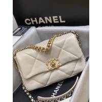 Chanel專櫃經典款19bag鏈條女包 香奈兒原廠山羊皮手提肩背斜挎手袋 djc6766