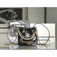 Chanel專櫃新款鏈條女包 香奈兒春夏系列火爆珍珠鏈條Mini22bag djc6769