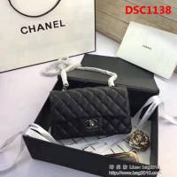 香奈兒CHANEL升級版A1116 進口小羊皮金銀鏈條斜背包 DSC1138