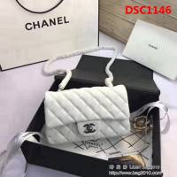 香奈兒CHANEL升級版A1116 進口小羊皮金銀鏈條斜背包 DSC1146