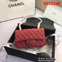 香奈兒CHANEL升級版A1116 進口小羊皮金銀鏈條斜背包 DSC1148