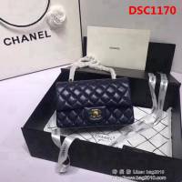 香奈兒CHANEL 升級版A1116進口小羊皮全新經典金銀鏈條肩背斜挎包 DSC1170