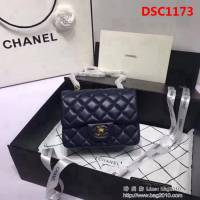 香奈兒CHANEL 升級版A1115進口小羊皮全新經典金銀鏈肩背斜挎包 DSC1173