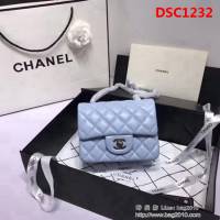 香奈兒CHANEL 升級版A1115進口小羊皮金銀鏈肩背斜跨包 DSC1232