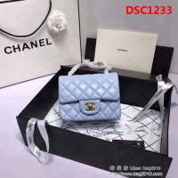 香奈兒CHANEL 升級版A1115進口小羊皮金銀鏈肩背斜跨包 DSC1233