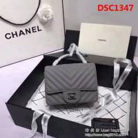 香奈兒CHANEL 升級版V線1115進口球紋皮肩背斜跨鏈條包 DSC1347