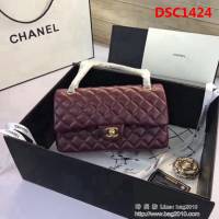 香奈兒CHANEL 原單精品升級版A1112進口小羊皮 金銀鏈條單肩斜挎包 DSC1424