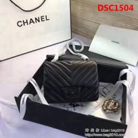 香奈兒CHANEL 升級版V線1115進口小羊皮全新經典單肩斜挎鏈條包 DSC1504