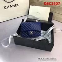 香奈兒CHANEL 升級版V線1115進口小羊皮全新經典單肩斜挎鏈條包 DSC1507