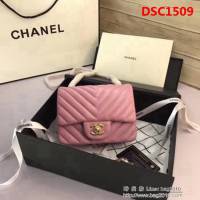 香奈兒CHANEL 升級版V線1115進口小羊皮全新經典單肩斜挎鏈條包 DSC1509