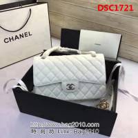 香奈兒CHANEL 升級版A1113全新經典小羊皮金銀鏈條單肩斜挎包 DSC1721