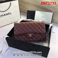 香奈兒CHANEL 升級版A1113全新經典小羊皮金銀鏈條單肩斜挎包 DSC1733