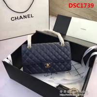 香奈兒CHANEL 升級版A1112全新經典小羊皮金銀鏈條單肩斜挎包 DSC1739