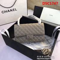 香奈兒CHANEL 升級版A1112全新經典小羊皮金銀鏈條單肩斜挎包 DSC1747