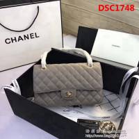 香奈兒CHANEL 升級版A1112全新經典小羊皮金銀鏈條單肩斜挎包 DSC1748