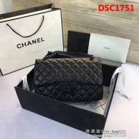 香奈兒CHANEL 升級版A1113全新經典小羊皮金銀鏈條單肩斜挎包 DSC1751